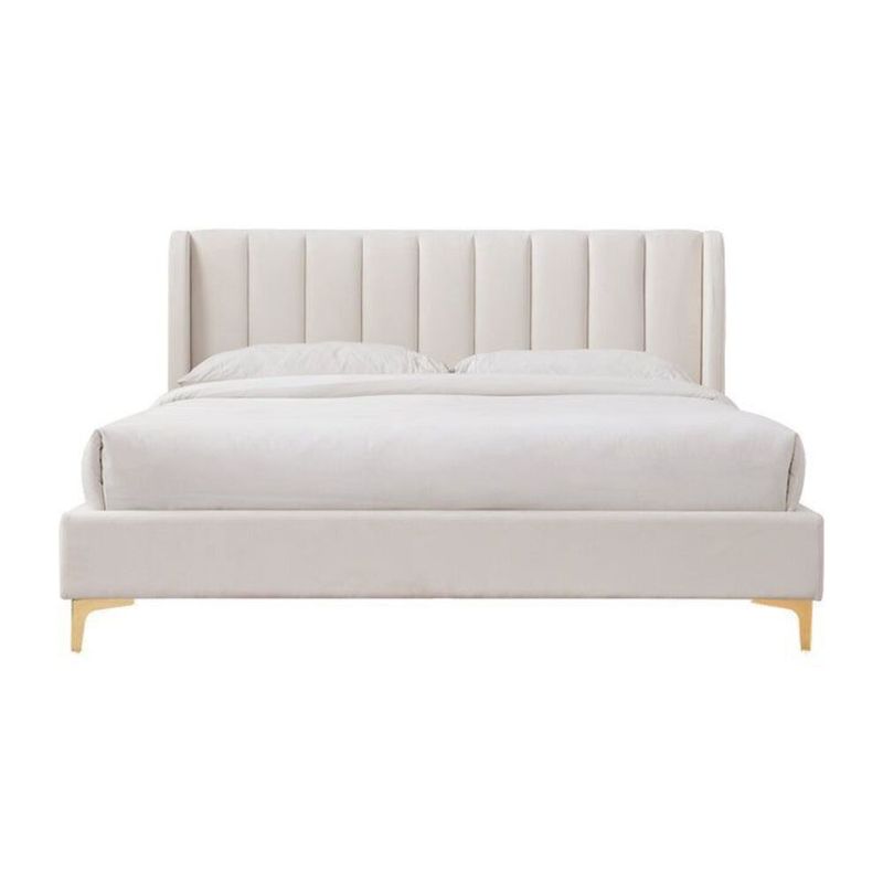 Cama Chandler tamaño king color ivory